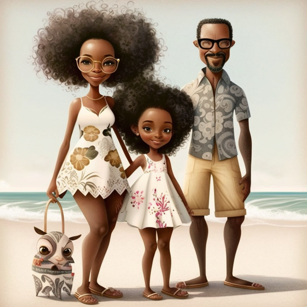 african american family clipart