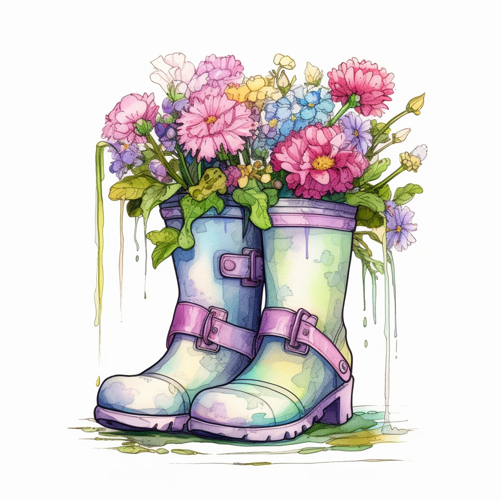black boot cliparts