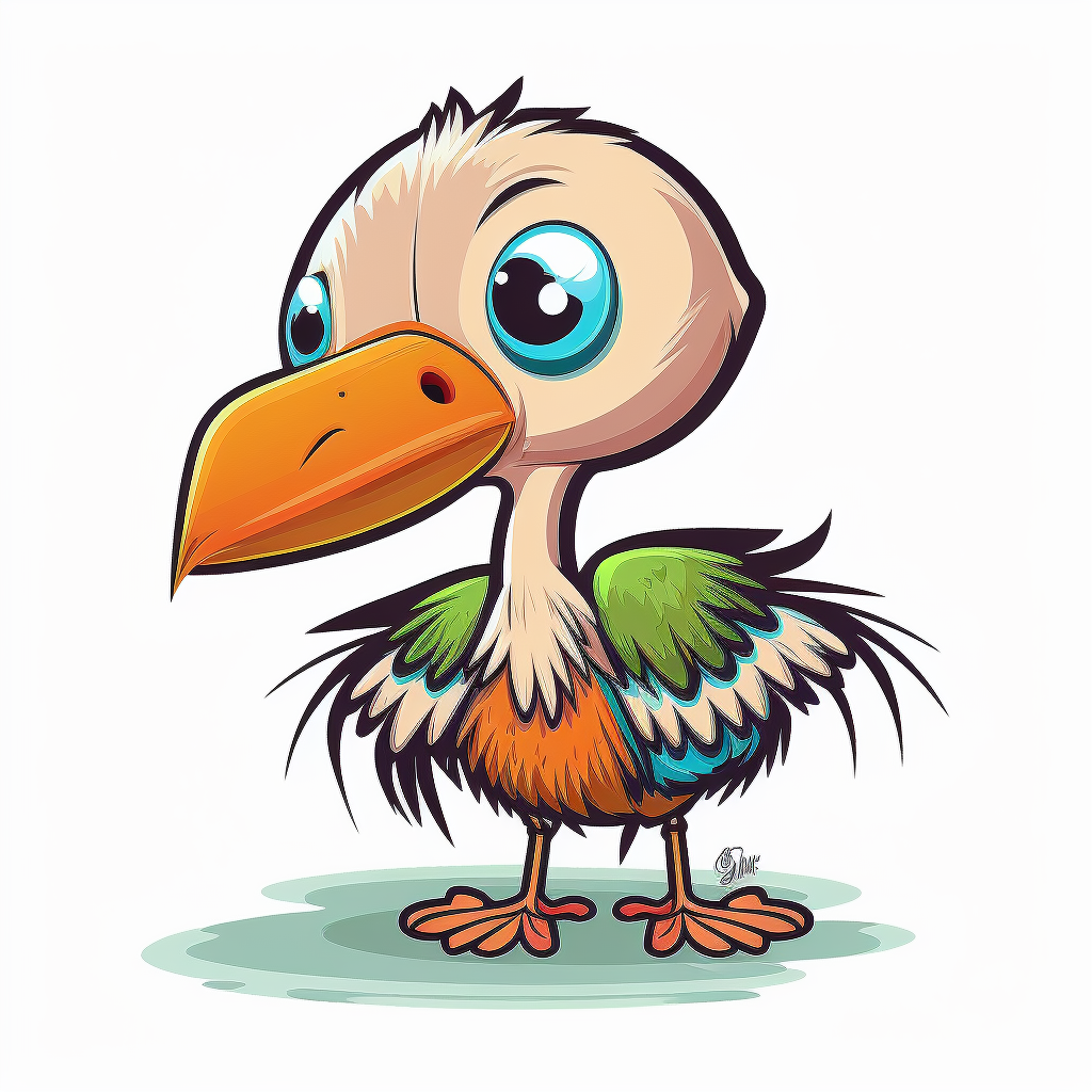 baby and stork clipart