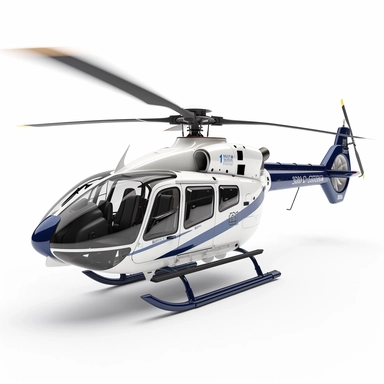 modern police helicopter, very detailed, clipart, modern style, white background, 8k