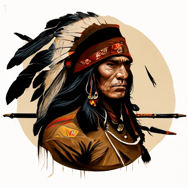 Clipart apache warior