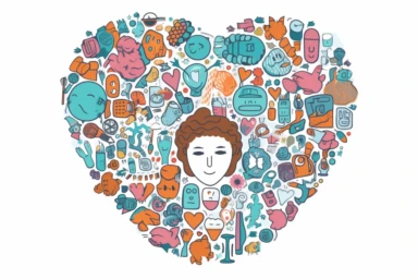 Mental Health Clipart, 8K, white background, spaced out