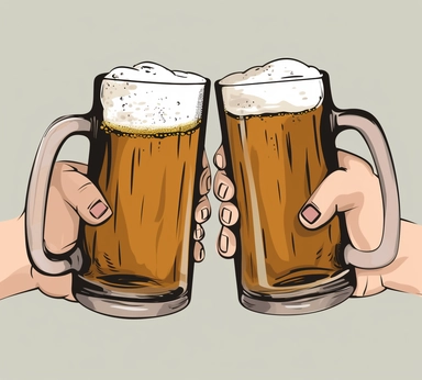 free royalty free clip arts of hands holding beer mugs, in the style of visual puns, animated energy, animated gifs, caricature-like illustrations, soggy, rtx