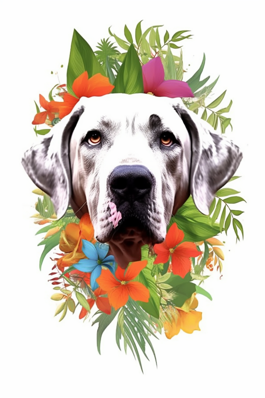 dog sunset cliparts