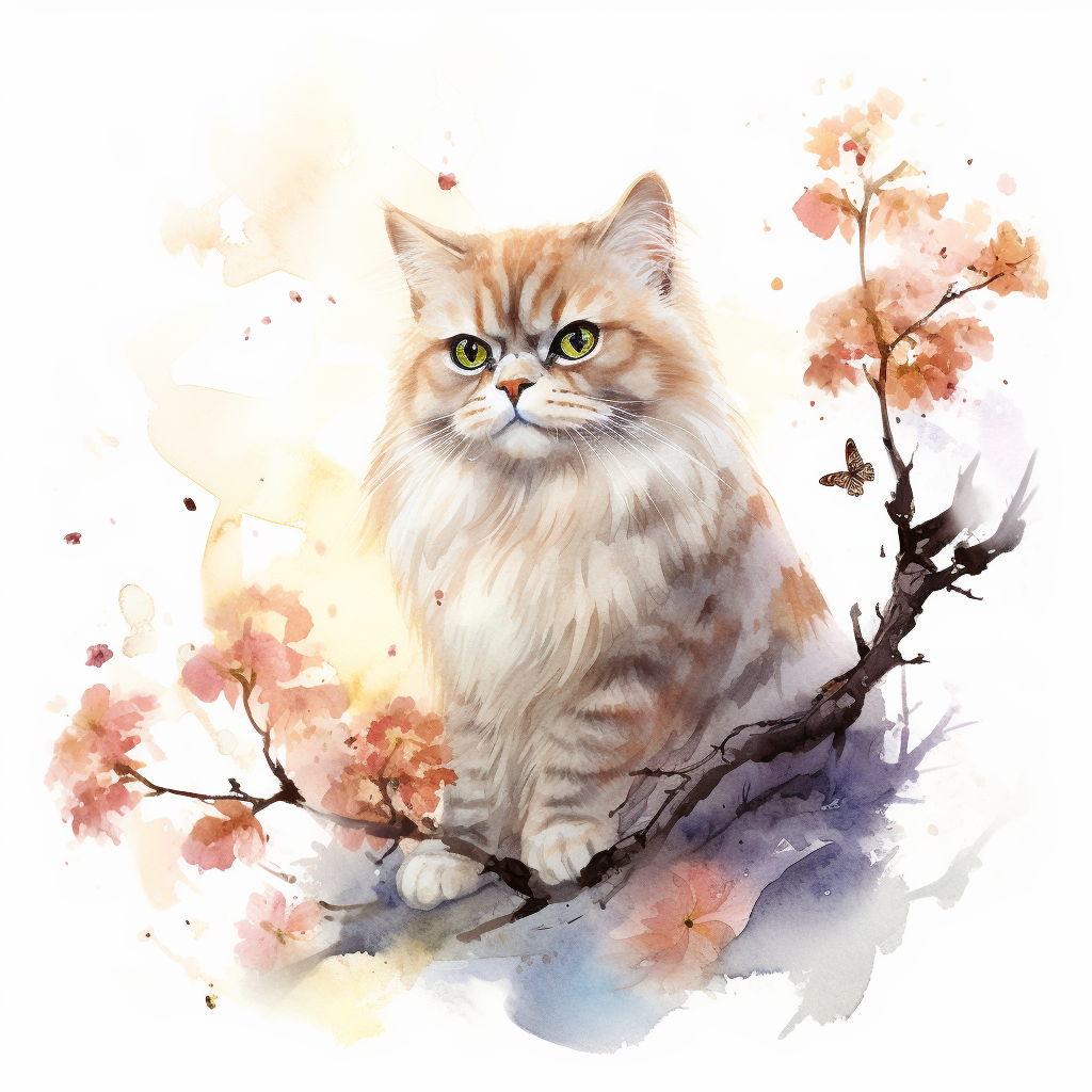 cat butterfly cliparts