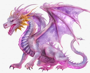 the dragon transparent background, purple dragons transparent background png clipart, in the style of jerry pinkney, oriental ism, michael whelan, light purple and orange, rtx on, xu bing, pseudo-realistic