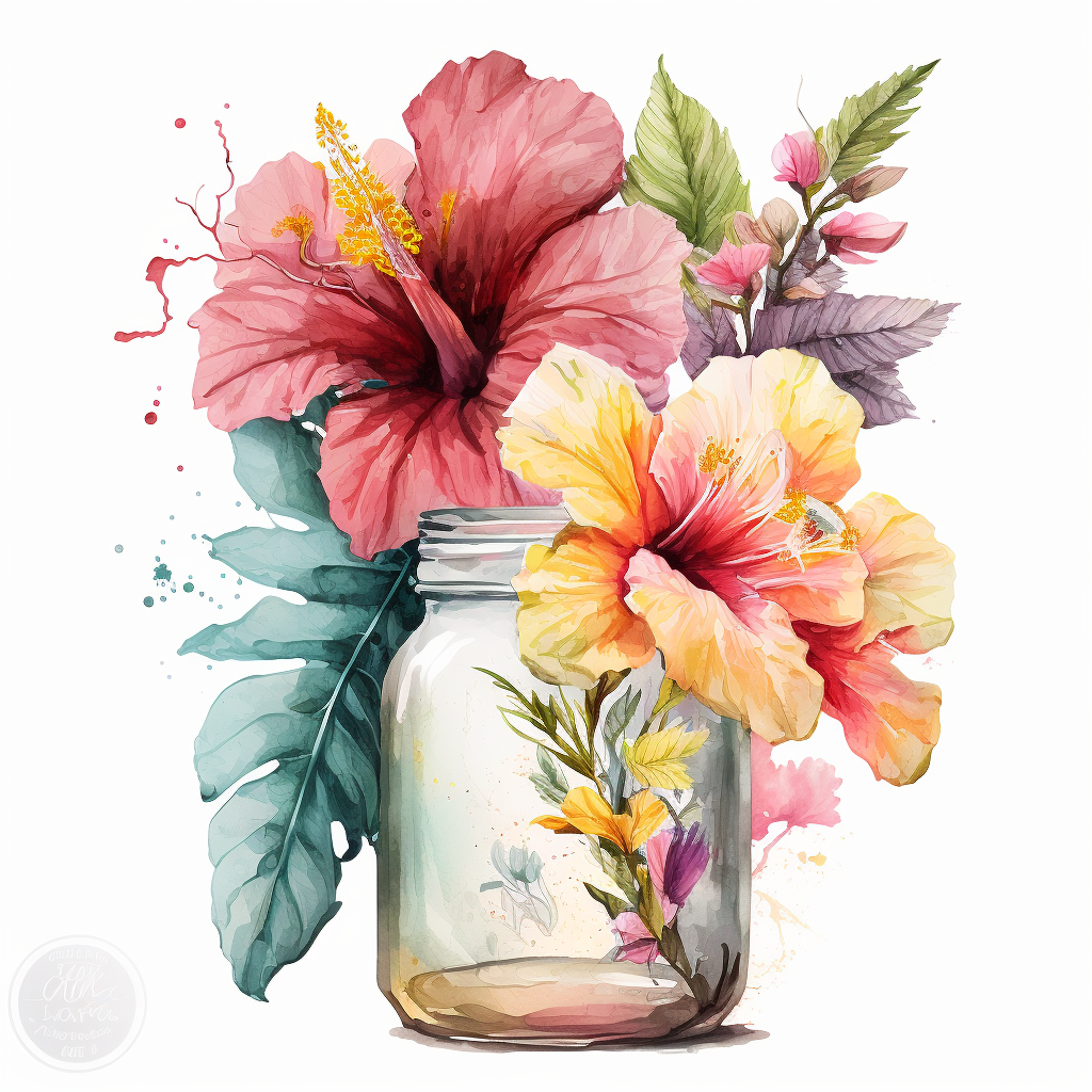 hibiscus flower clipart