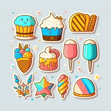 vector sticker design, Hanukkah clipart, white background, flat colors