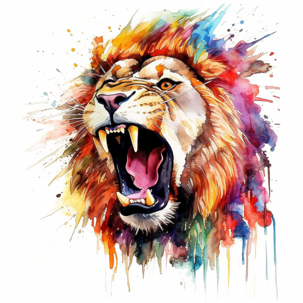 lion roar cliparts