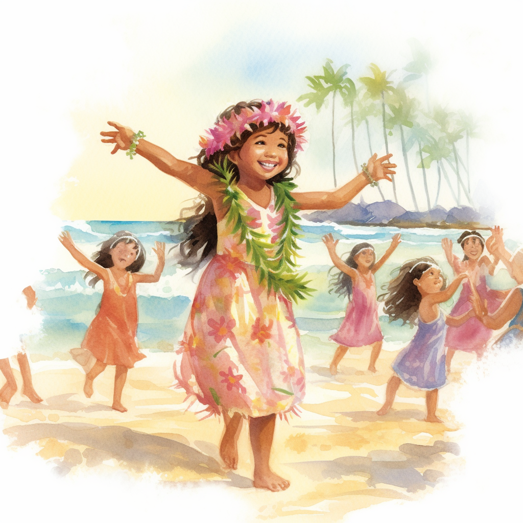 hula girl clipart