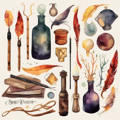 watercolour clipart,digital watercolor,free commercial use,individual elements,instant download,Magic school clipart,harry potter bundle,Halloween clipart,Witch Wizard png,wizarding school,Wands Potions Keys,magic clip art,boho retro old