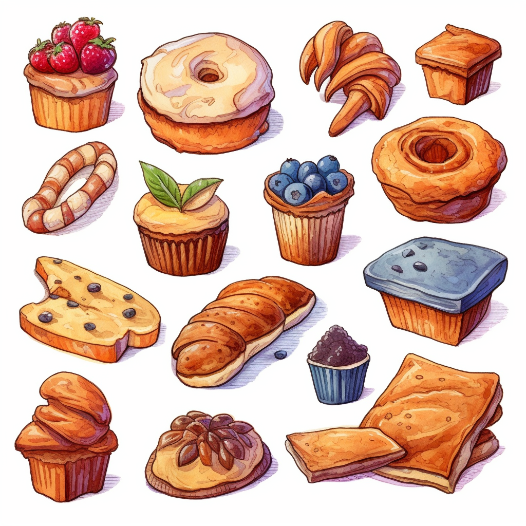 baked goods clipart