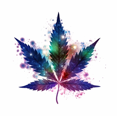 Clipart cannabis leaf, Galaxy, high quality artwork, HD