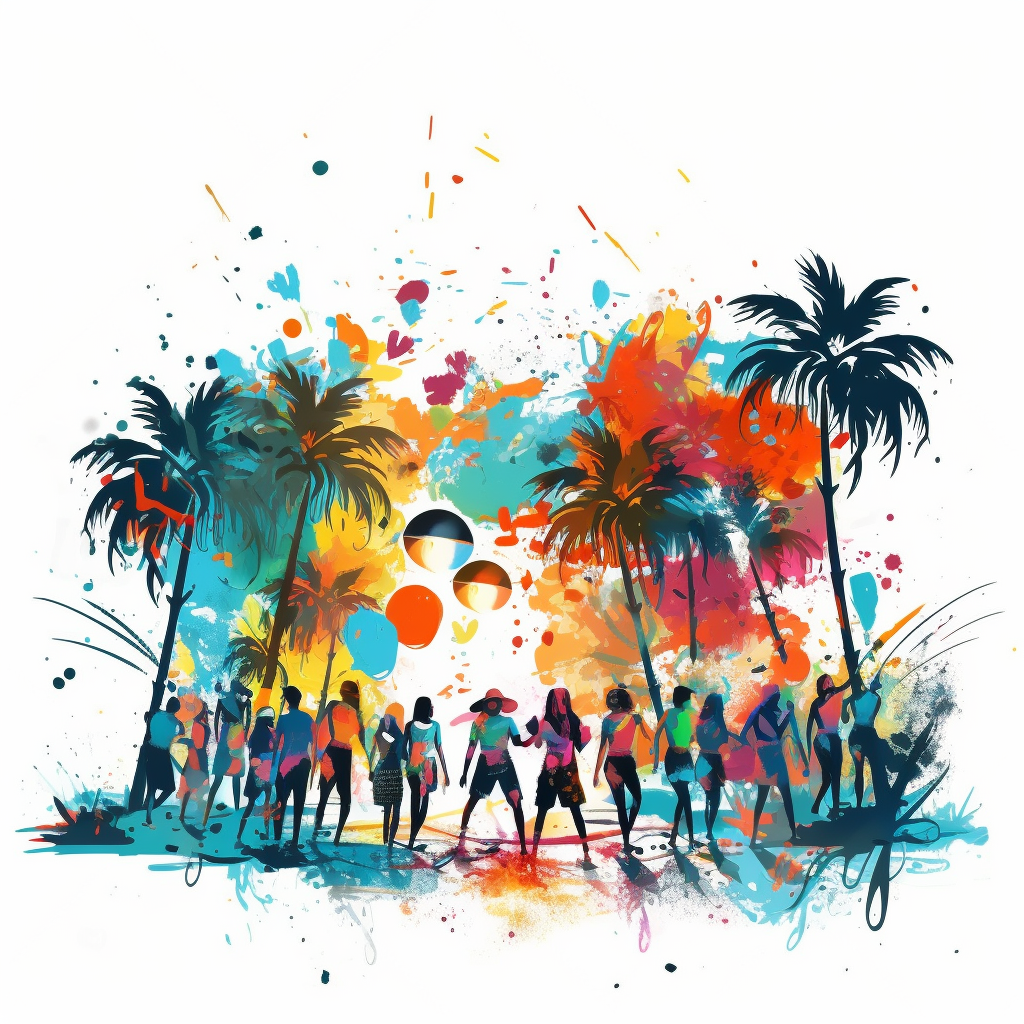 beach party clipart