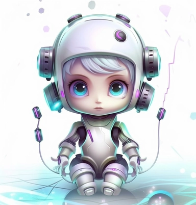computer animators and 3d modelers from designbytes digital art, clipart, and vectors, the global leader in digital, in the style of jeremiah ketner, futuristic robots, dark white and light silver, cute cartoonish designs, prateep kochabua, realistic lighting, rtx