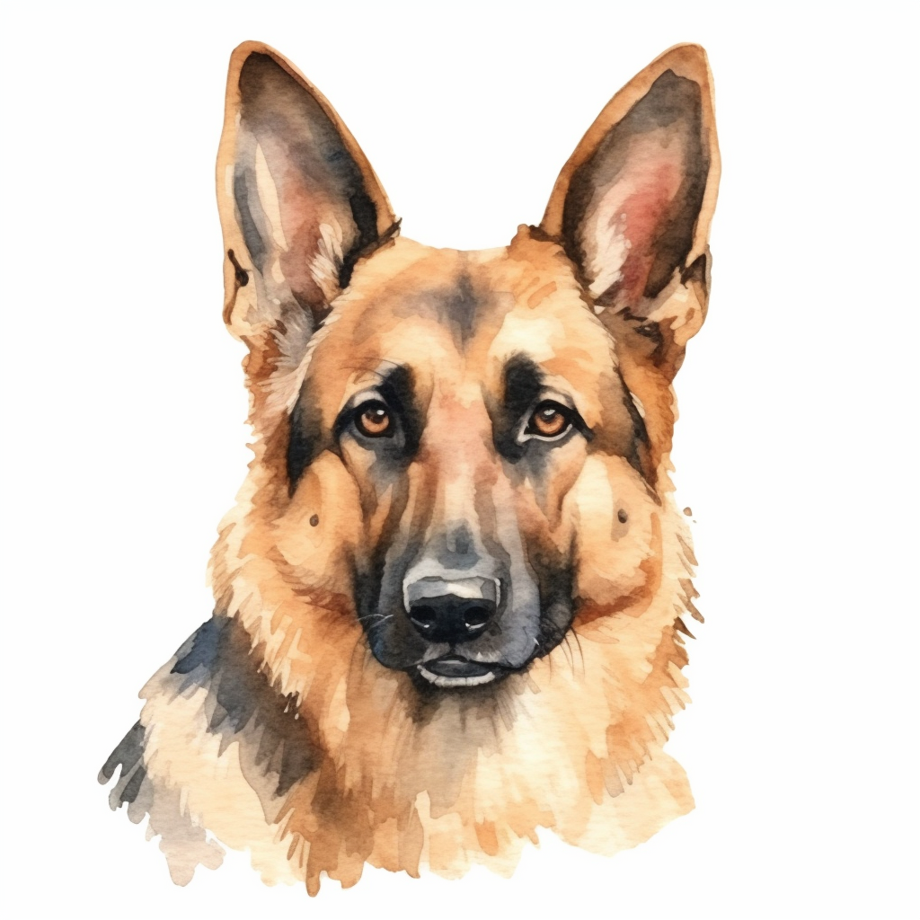 german shepherd clipart