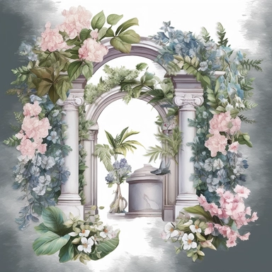 Capture the allure of an Enchanting Garden Oasis. Craft an ultra-detailed, 8K quality clipart without signatures or distracting lines. Embrace realism and artistry, showcasing intricate floral blooms and lush foliage. Set against a clean, white background for maximum versatility. Create a high-quality clipart that resonates with American women, evoking a sense of tranquility and natural beauty. Let your artistry transport them to a captivating garden escape.