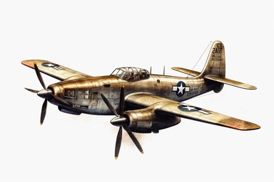 lockhead P-38 Lightening, WWII Army fighter plane, flying, Clipart, PNG Clipart, Illustration clipart, 4K, extremely detailed