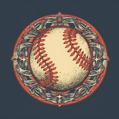 vintage retro baseball ball clipart for t-shirt design