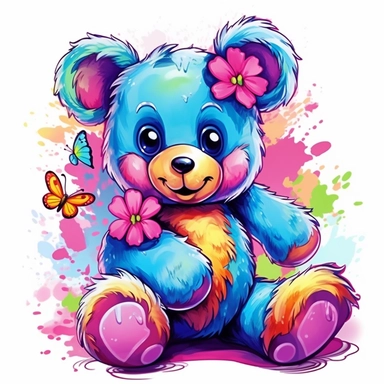 vivid teddy bear clipart