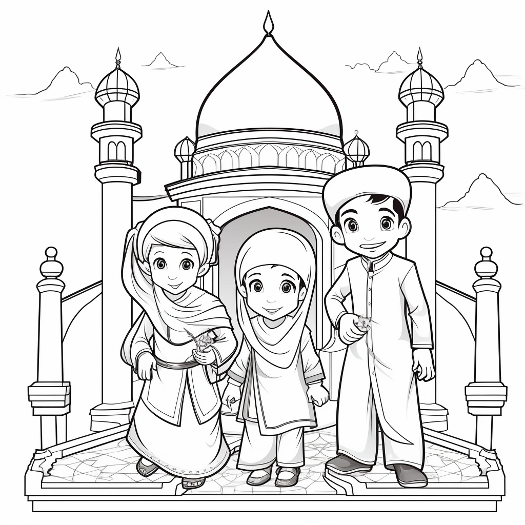 fun islamic drawings, ramadan, clipart images, children play book ...