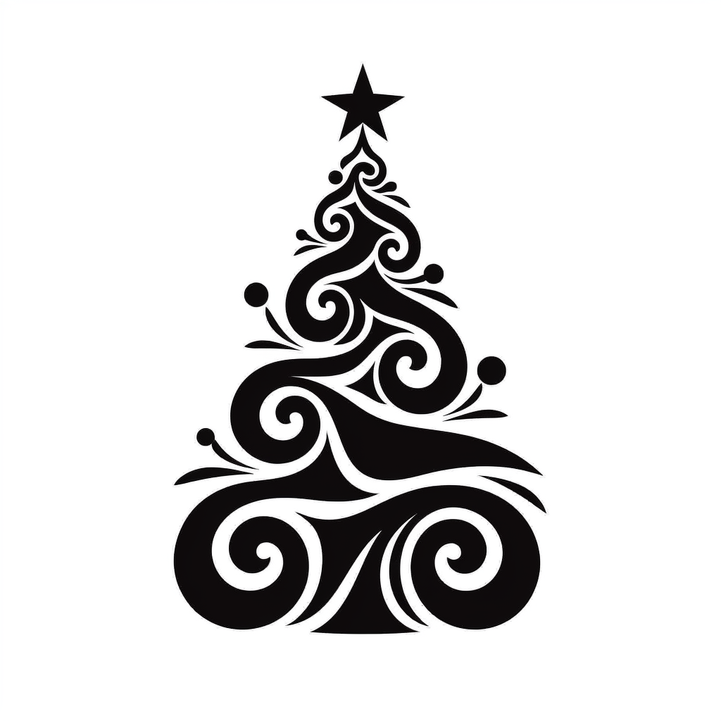 christmas silhouette cliparts