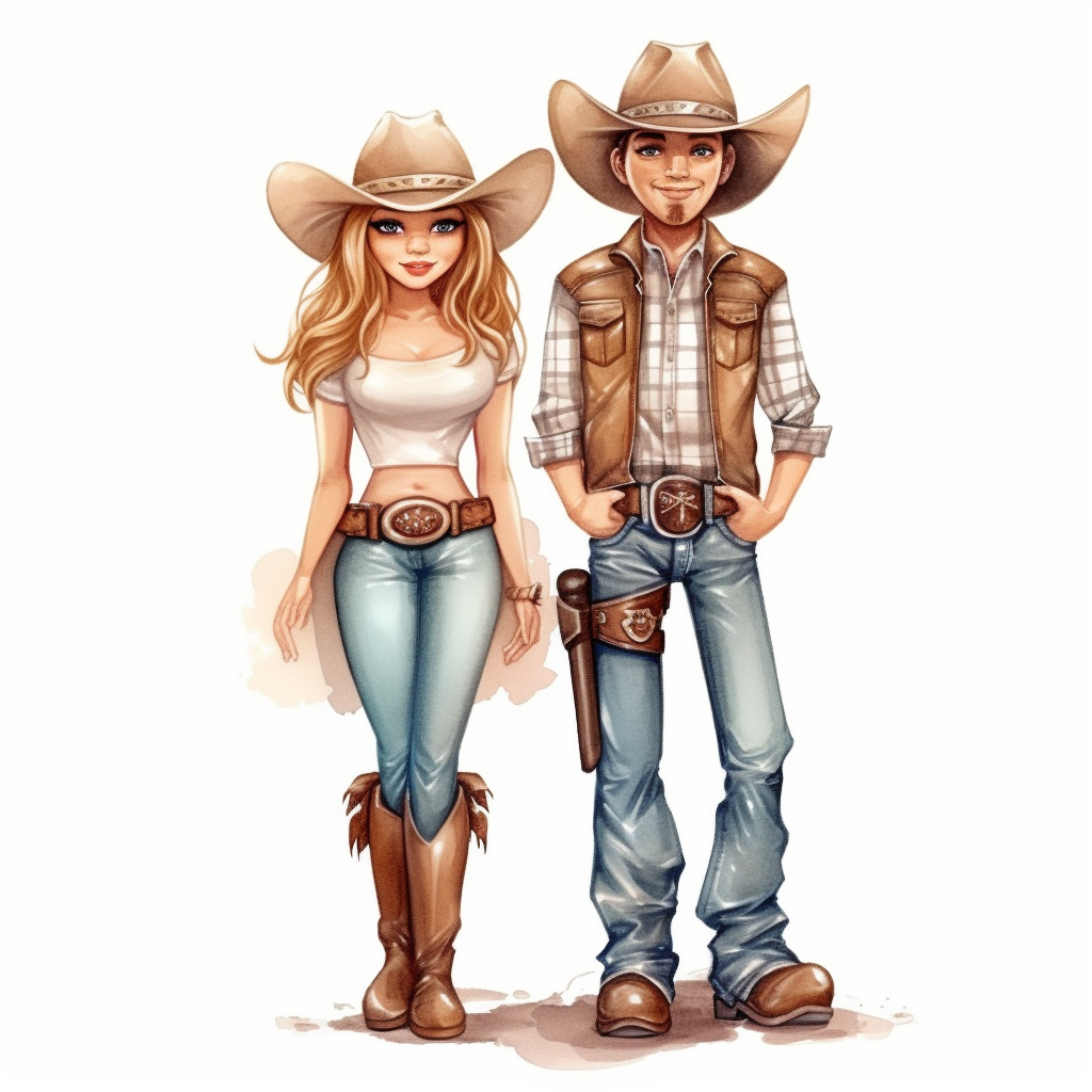 cowgirl cartoon cliparts