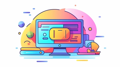 colorful clip art image of computer screen with a website checkout page that is offering an add on for a higher price