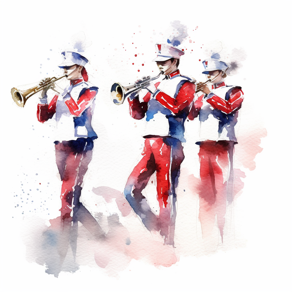 marching band clipart