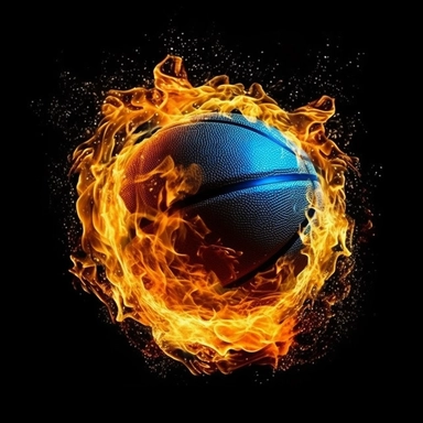 a basketball in fire and water on a black background, clipart, high - definition picture, flares, icon, boiling, sparky, couches vibrating and melting, streaming, overpowered, app icon, freeze time, full head and shoulders, in front of a round, pack, gril