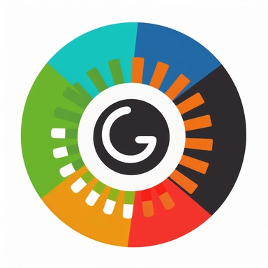 Logo with the following text The Clipart Guru, vector, simple
