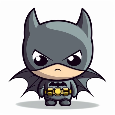sheet of cute clipart batman