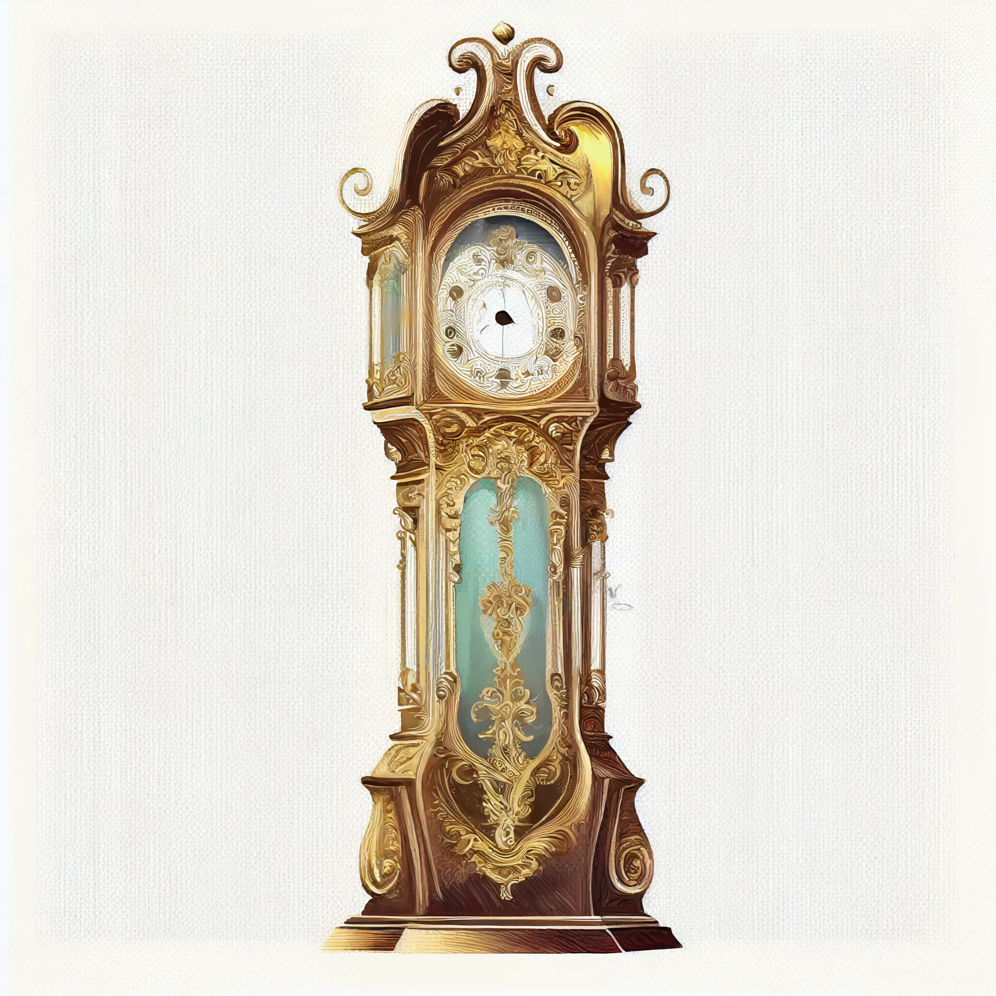 grandfather clock clipart