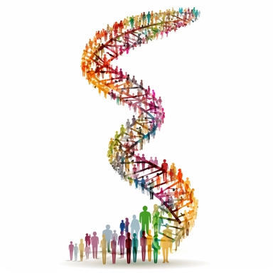 Human DNA, clipart