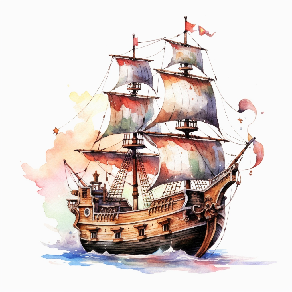 cute ship cliparts