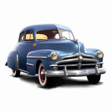 Doc Hudson hero from cartoon cars Disney Pixar, clipart, surprise, no shadow, white background
