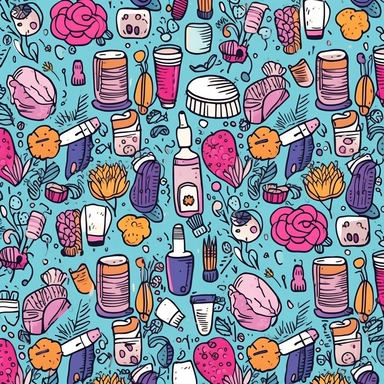 aesthetic, clipart, girly pattern