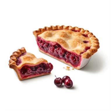 high def photograph clipart vector image with plain white background of a hyper realistic high definition photograph of a small piece cut out AND it is next to a large pie. extremely detailed. 35mm lens. 8k. Ultra HD.