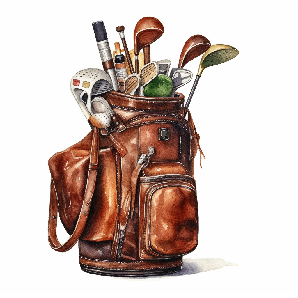 golf bag cliparts