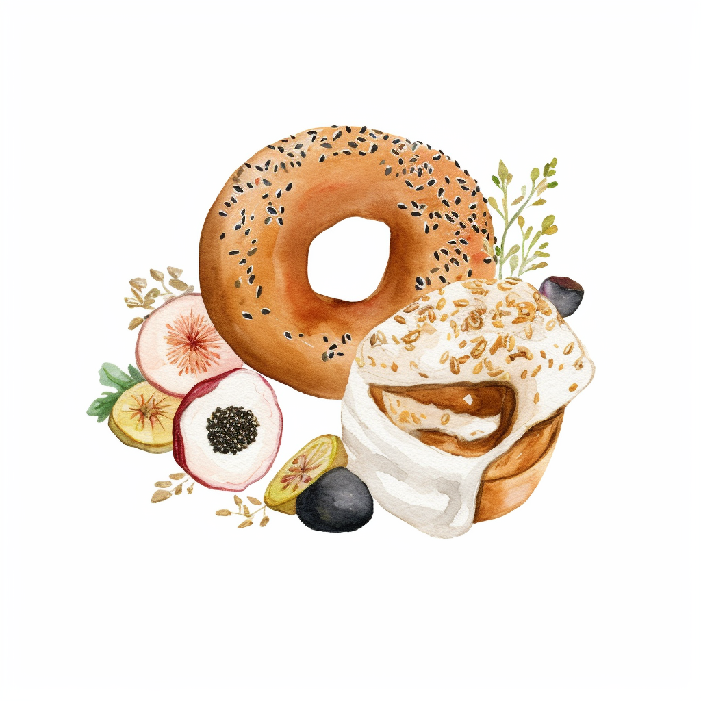 bagel cliparts