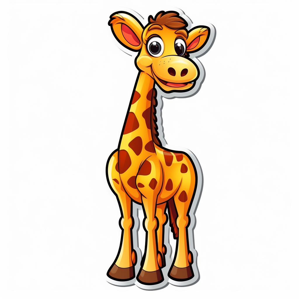 cartoon giraffe clipart