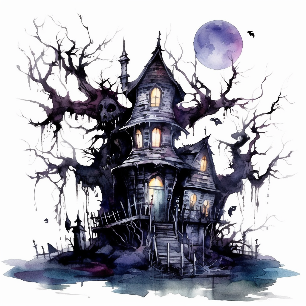 haunted tree cliparts