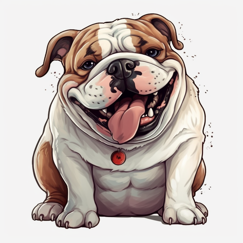 happy bulldog cliparts