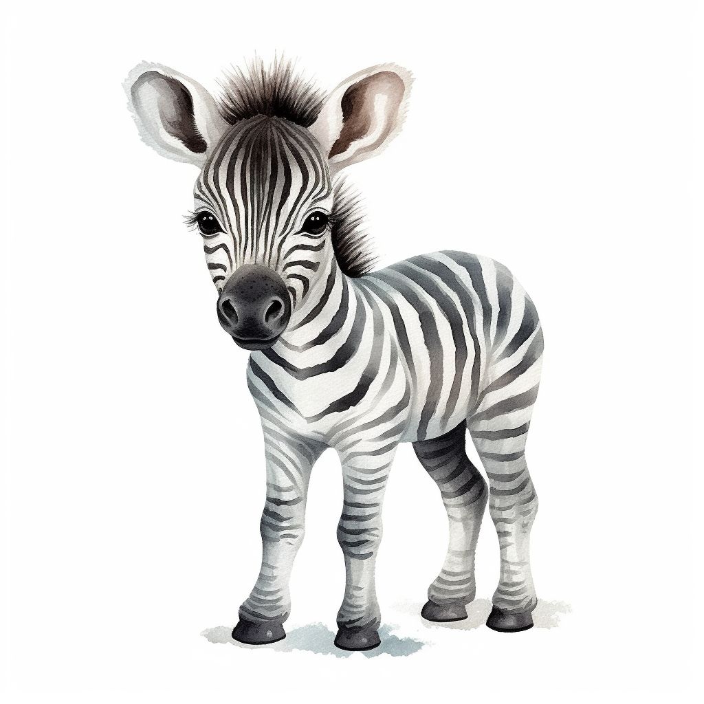 cute zebra clipart
