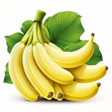 Clipart A bunch of bananas, white background