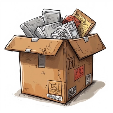 package drawing clipart