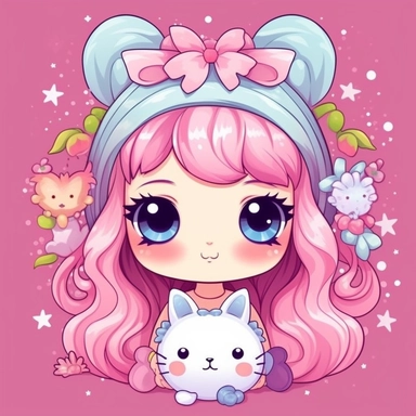 kawaii harmonie ,clipart,vector