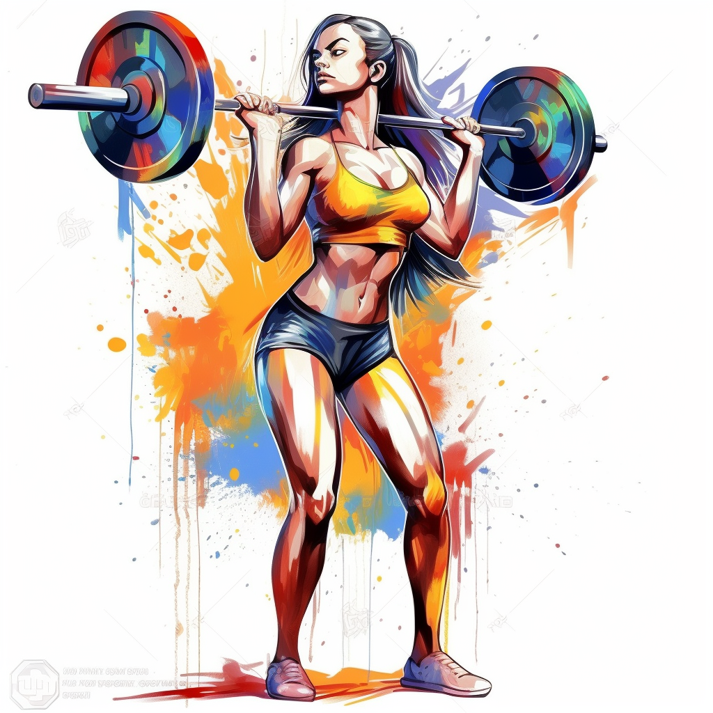 lifting barbell cliparts