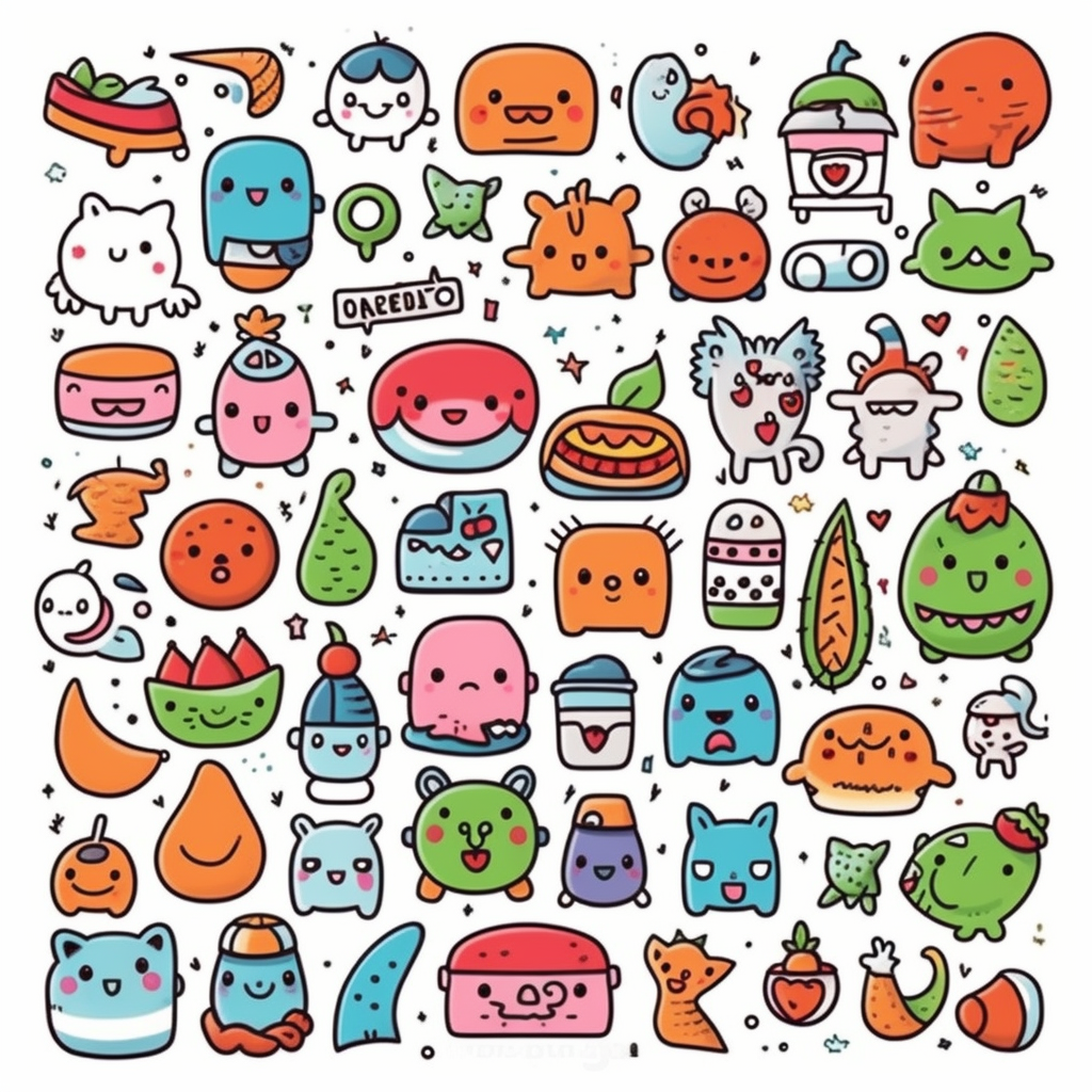 doodle drawing cliparts