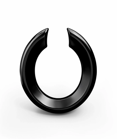 horseshoe symbol black clip art, in the style of digitally enhanced, liam gillick, francis picabia, cowboy imagery, toyen, positive/negative space, steel/iron frame construction